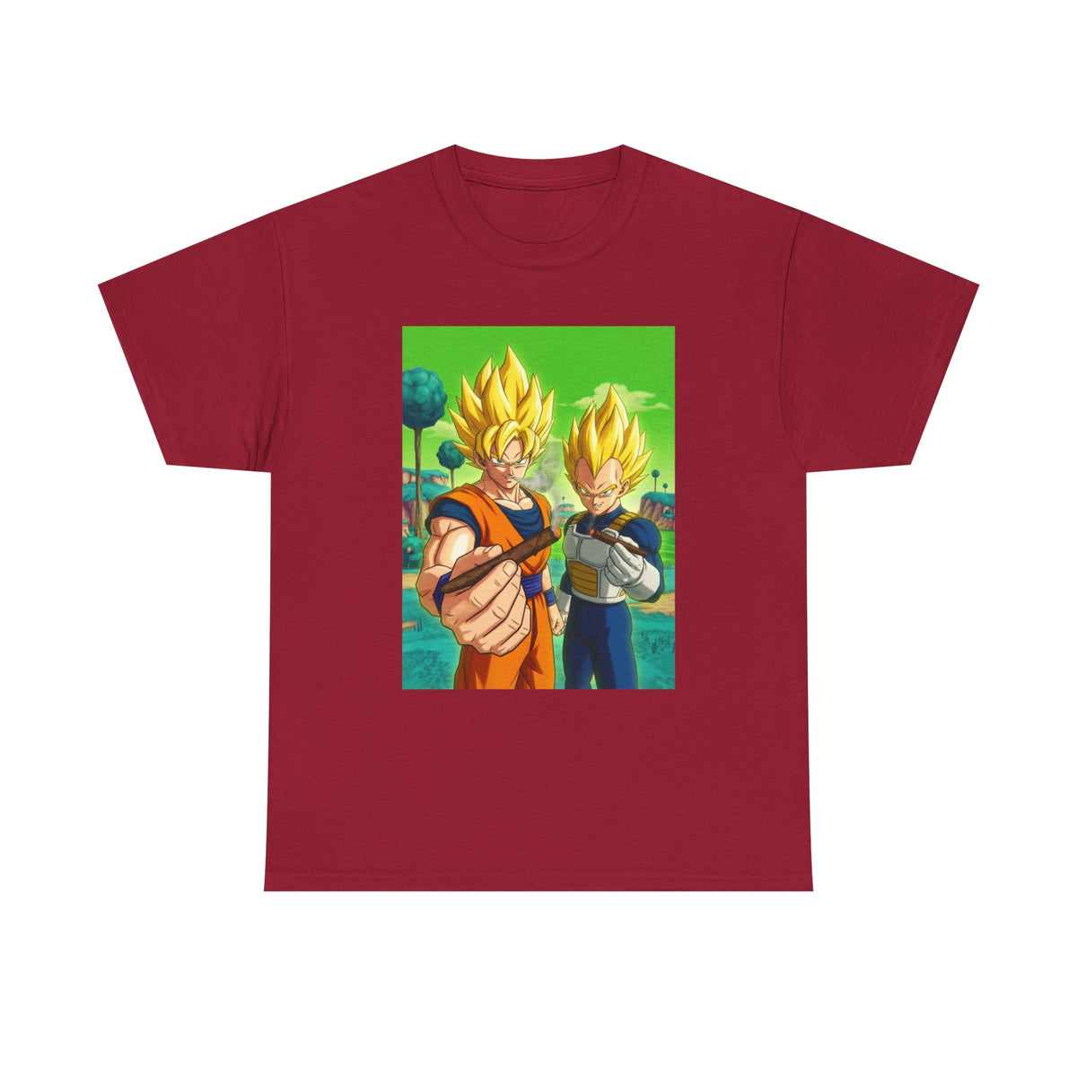 Goku And Vegeta Sharing A Smoke