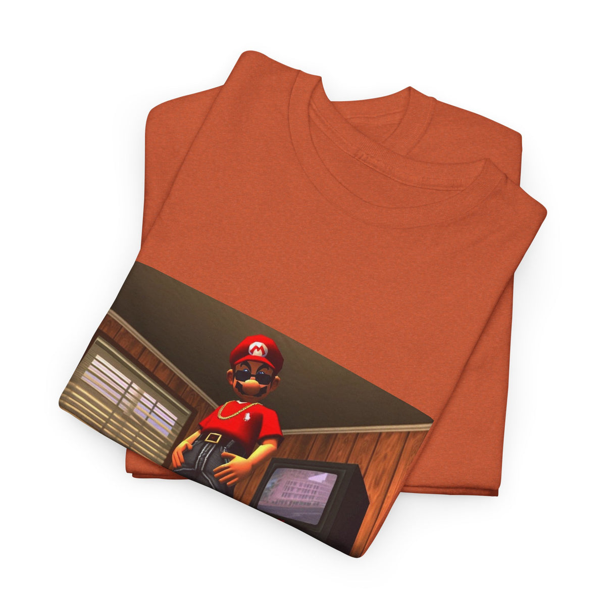 Gangster Mario Chillin' In The Crib Tee