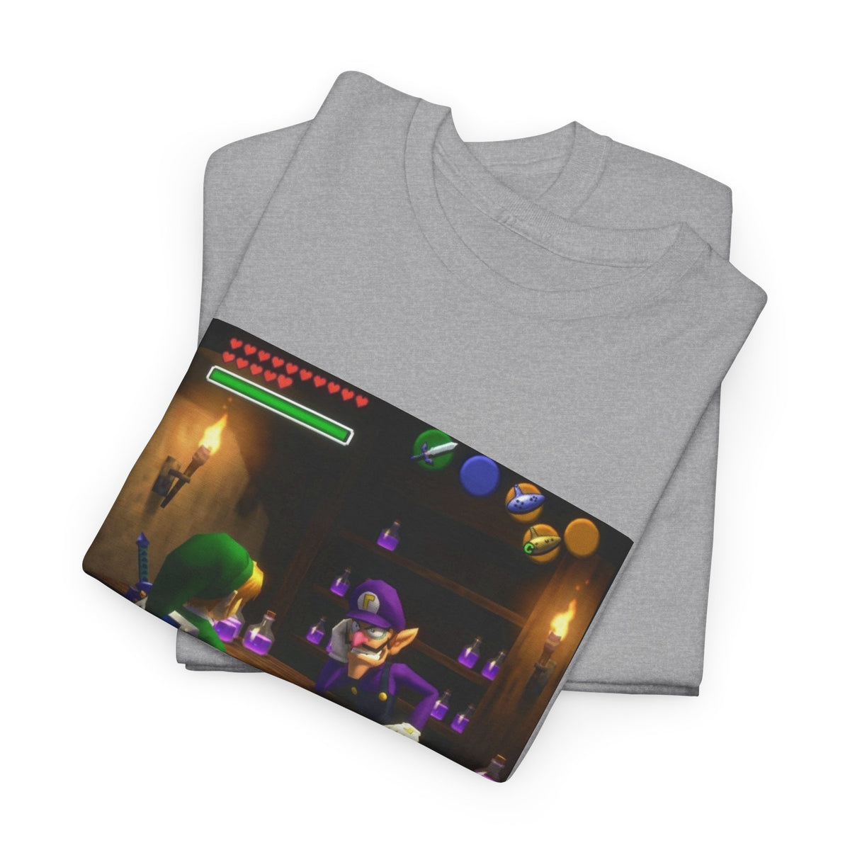 Waluigi Deals Purple Potions To Link
