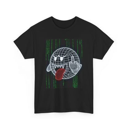 Wireframe Boo Giving The Finger Tee
