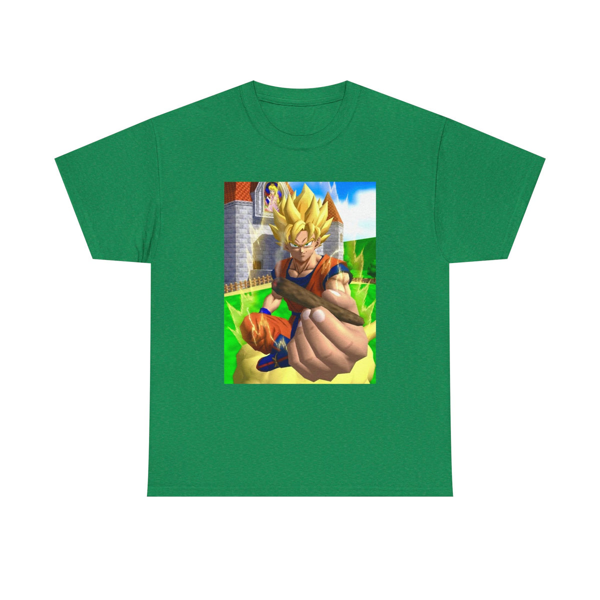 Super Saiyan Goku Holding A Blunt Tee