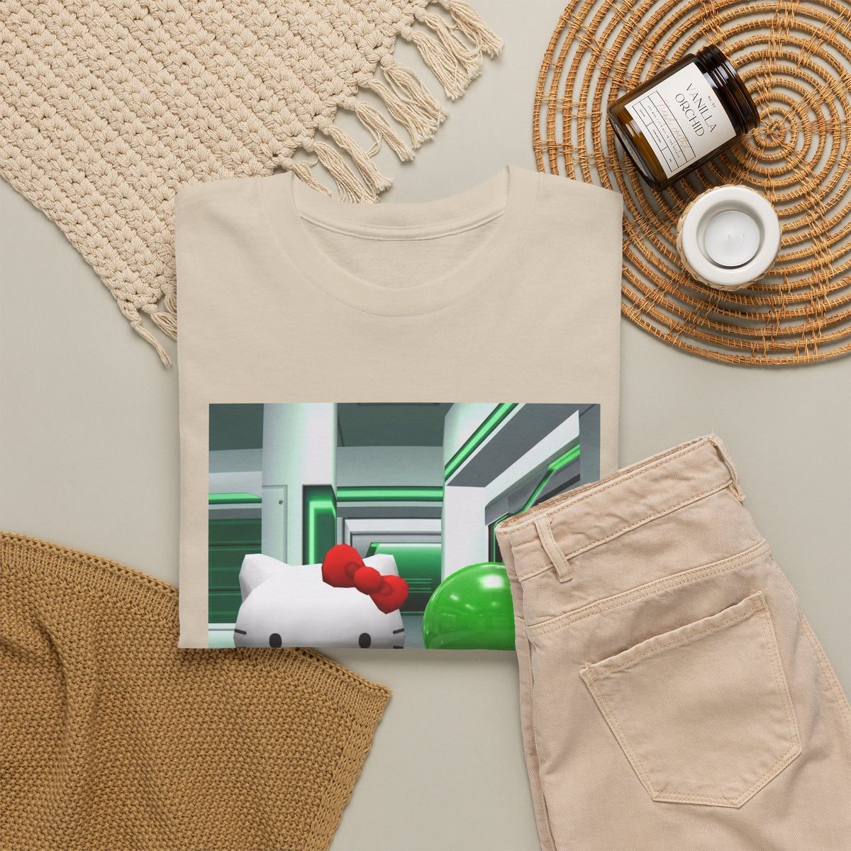 Kitty And Slime Flipping The Bird Tee