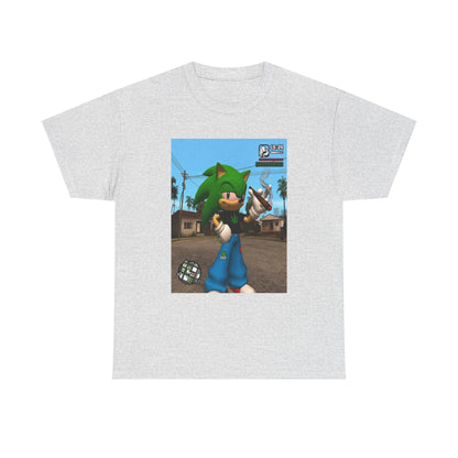 Green Hedgehog Blazin' In San Andreas Tee