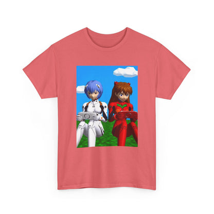 Rei And Asuka Gaming On PSPs Tee