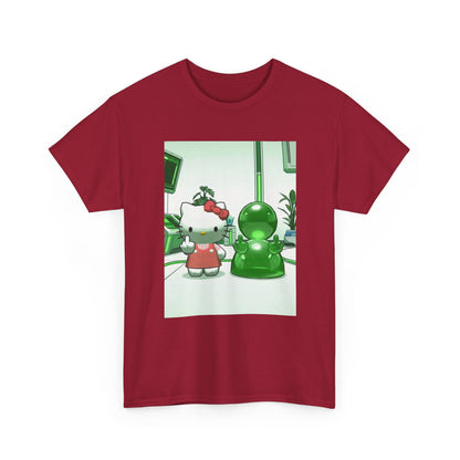 Hello Kitty And Blob Giving The Finger Tee