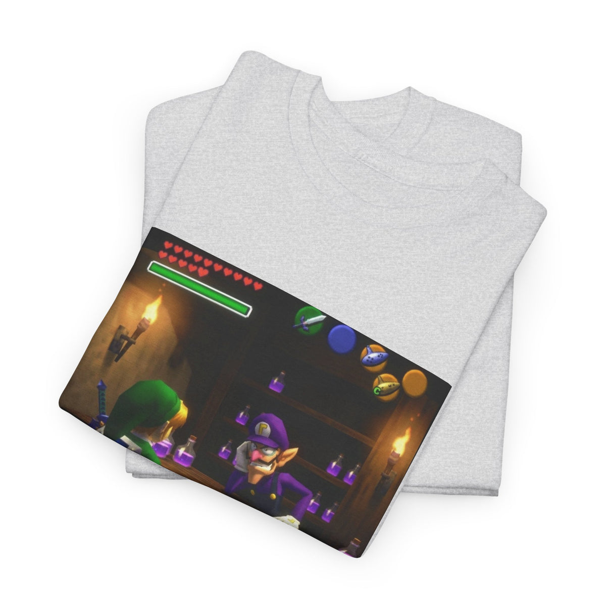 Waluigi Deals Purple Potions To Link