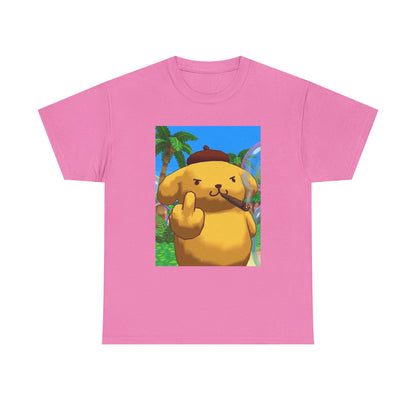 Pompompurin Smoking Blunt Flipping Bird Tee
