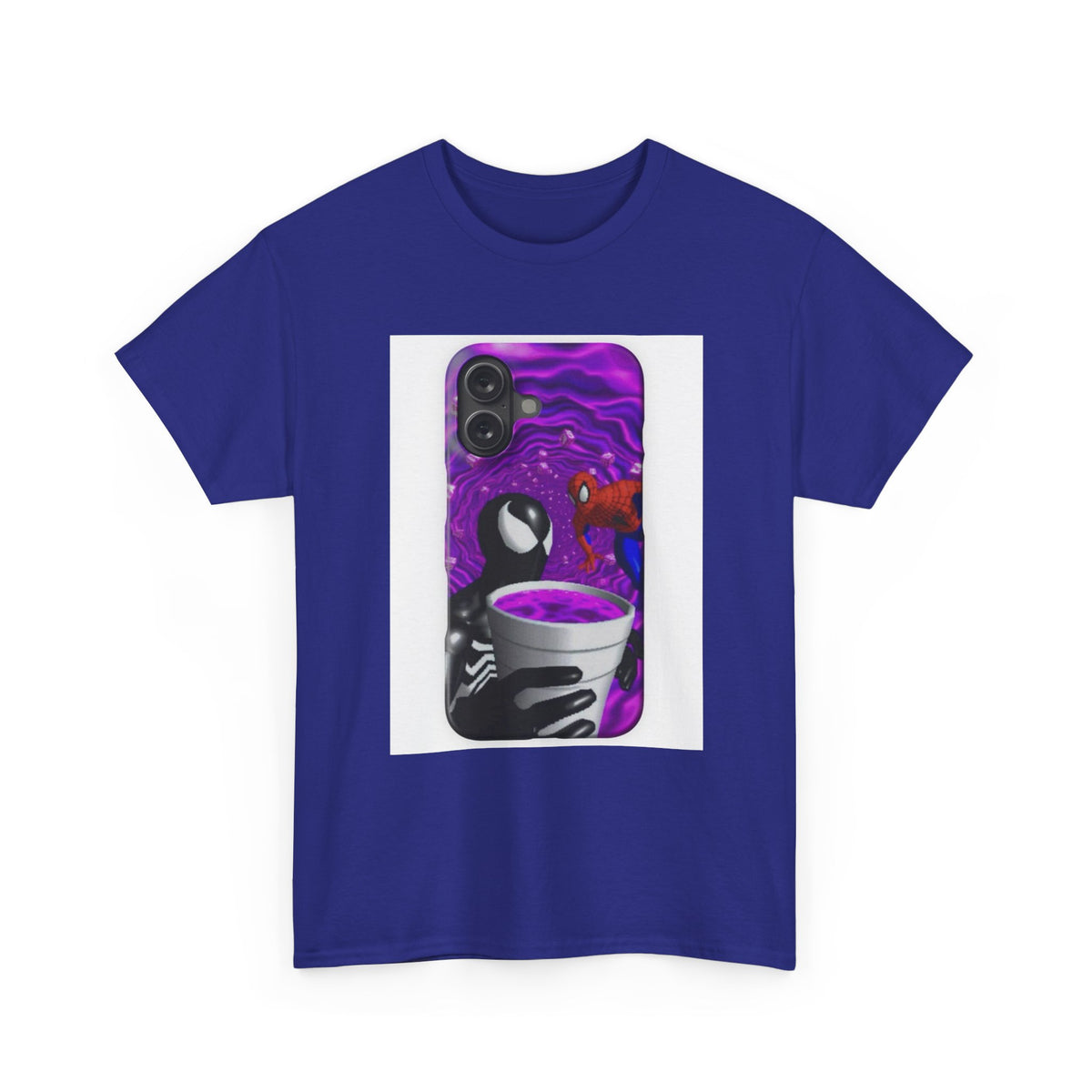Venom & Spider-Man In A Purple Vortex