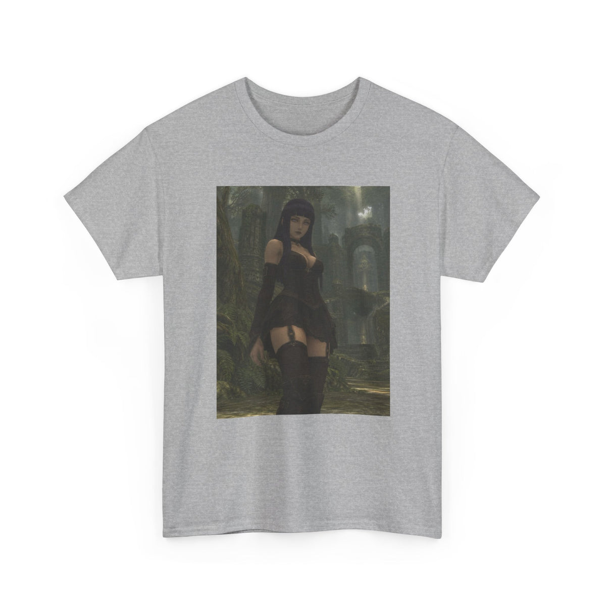Gothic Byakugan Hinata In Ruined Forest