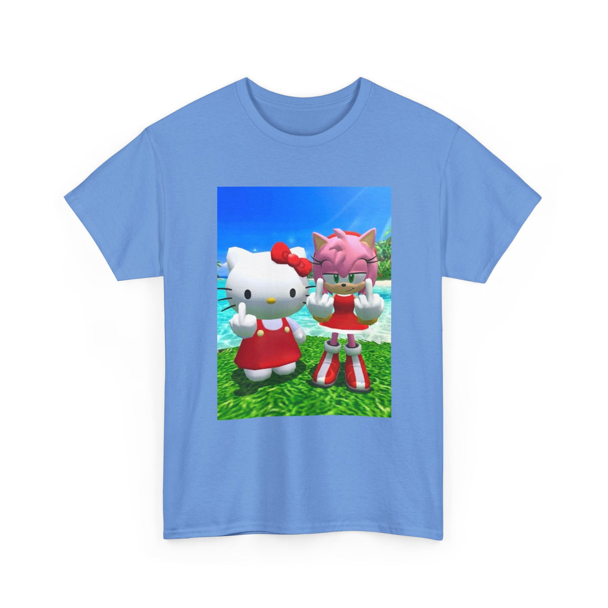 Hello Kitty and Amy Flipping Off Tee