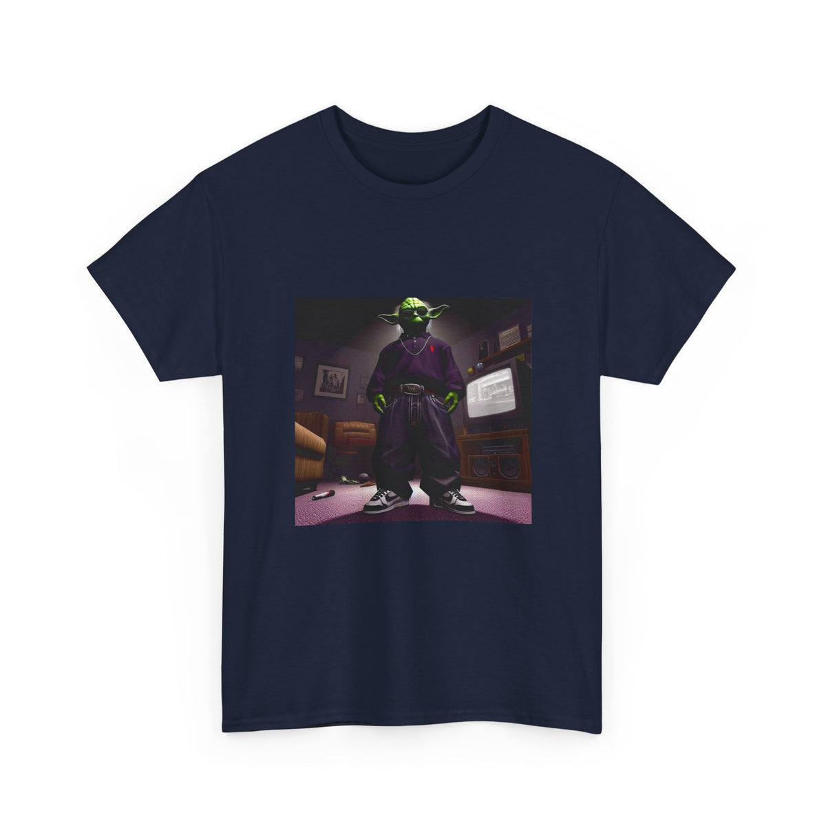 Yoda In Y2K Drip Standing Confidently