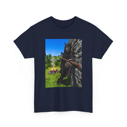 Hooded Khajiit Smoking Blunts By Fire Tee