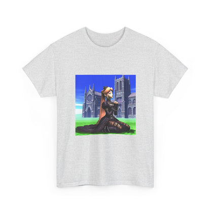 Gothic Princess Peach Praying At Cathedral