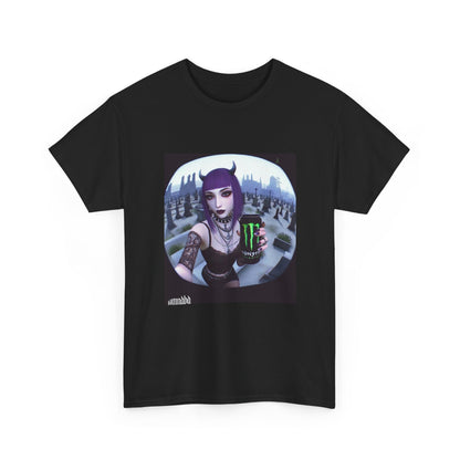 Goth Demon Girl With Monster Selfie
