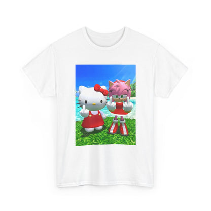 Hello Kitty and Amy Flipping Off Tee