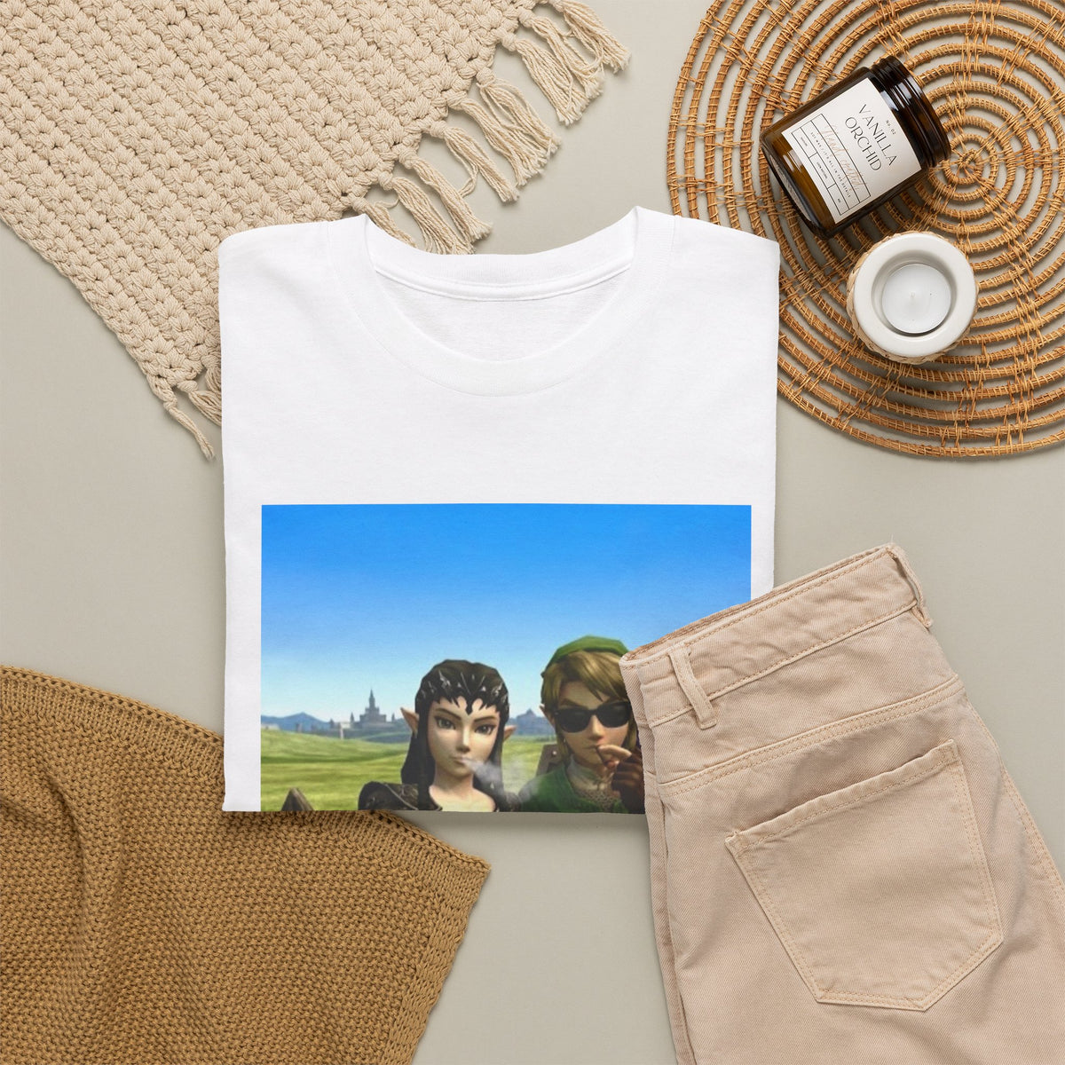 Link And Midna Smoking Blunts Tee