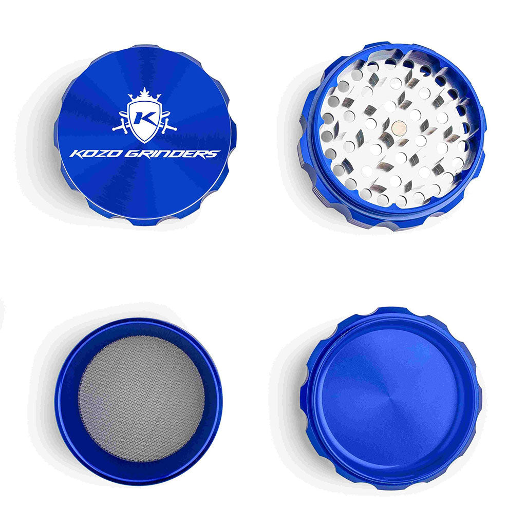 Kozo 3" 4-Piece Anodized Aluminum Grinder