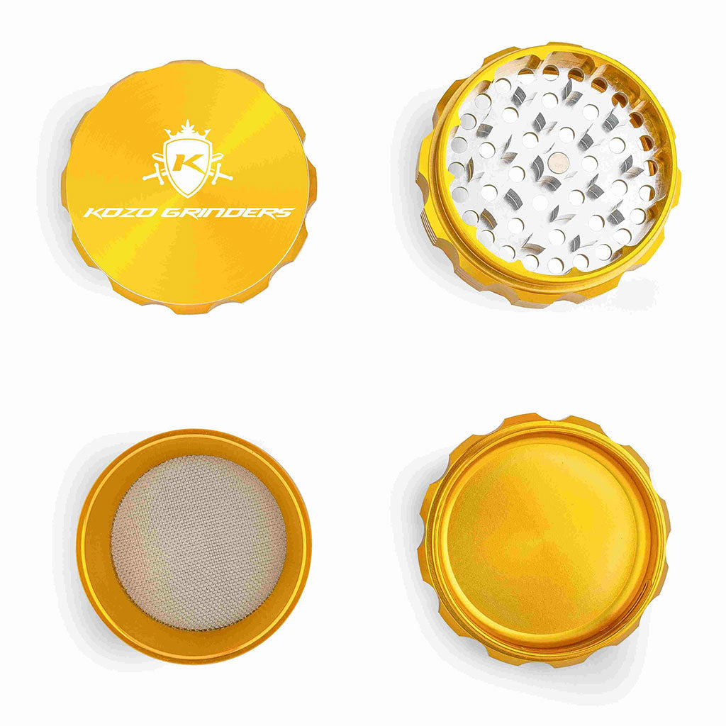 Kozo 3" 4-Piece Anodized Aluminum Grinder