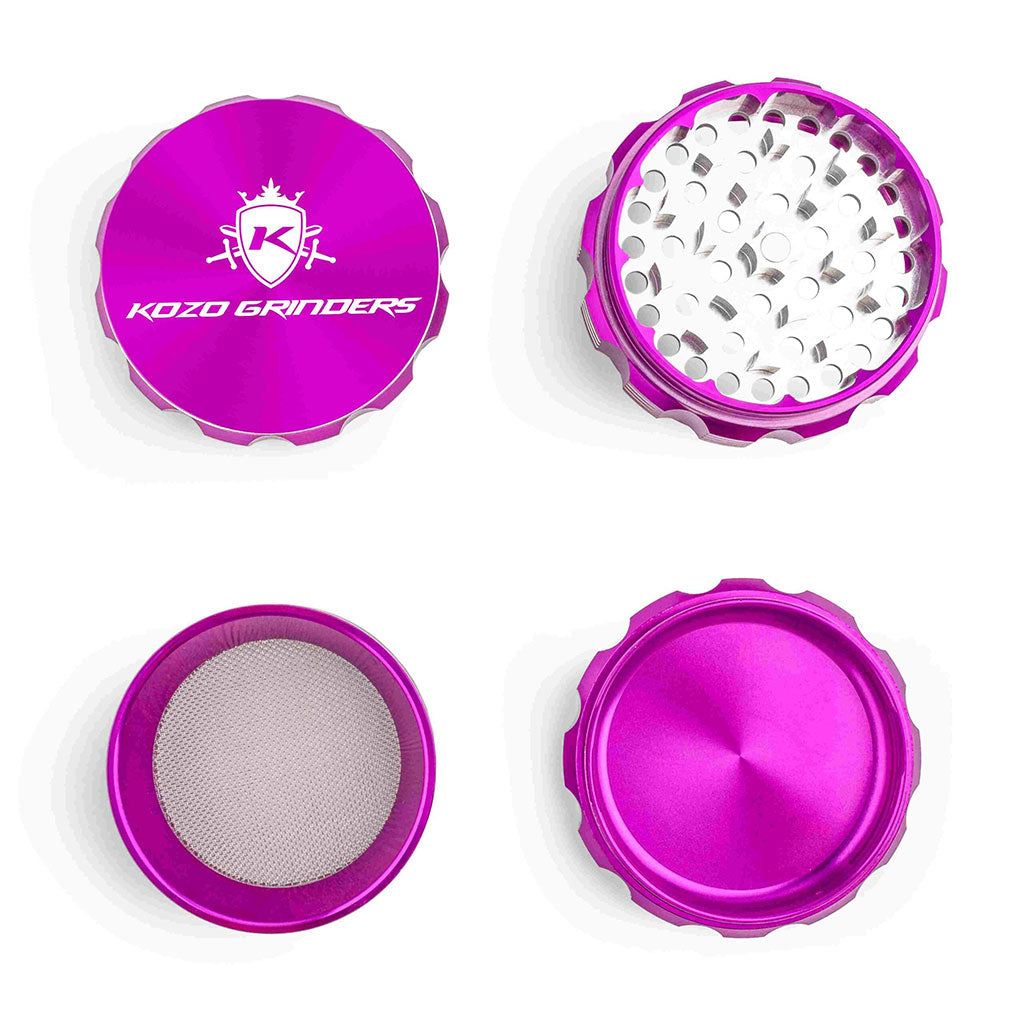 Kozo 3" 4-Piece Anodized Aluminum Grinder