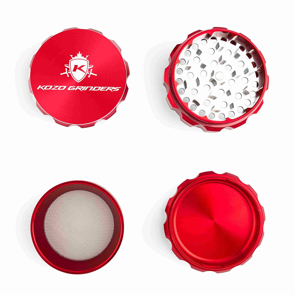 Kozo 3" 4-Piece Anodized Aluminum Grinder