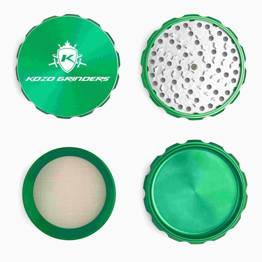Kozo 4" 4-Piece Anodized Aluminum Grinder