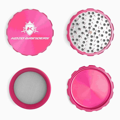Kozo 4" 4-Piece Anodized Aluminum Grinder