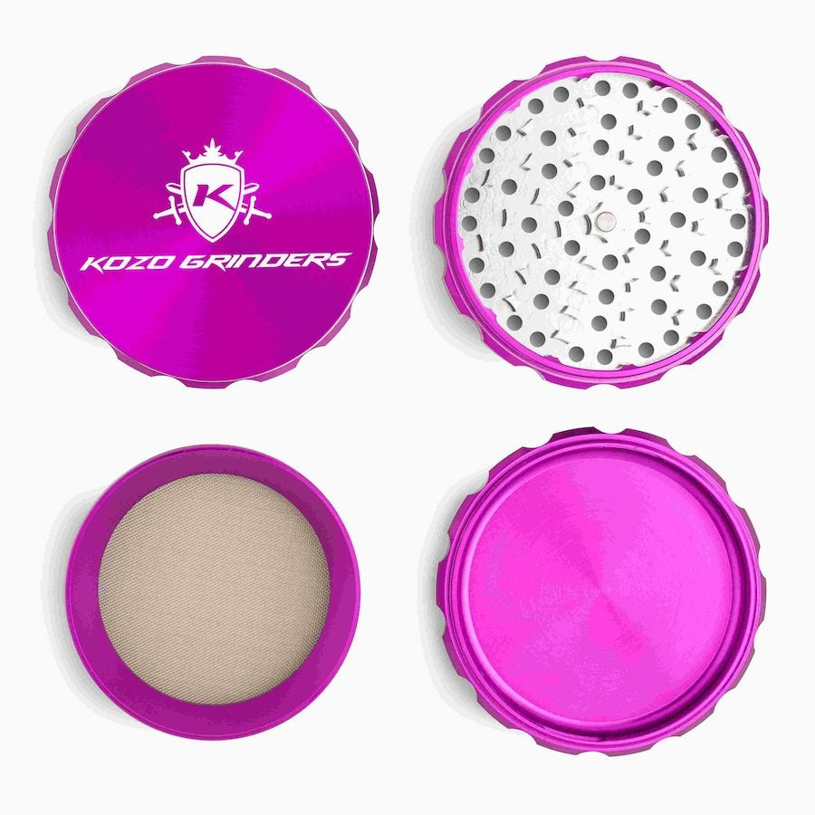 Kozo 4" 4-Piece Anodized Aluminum Grinder