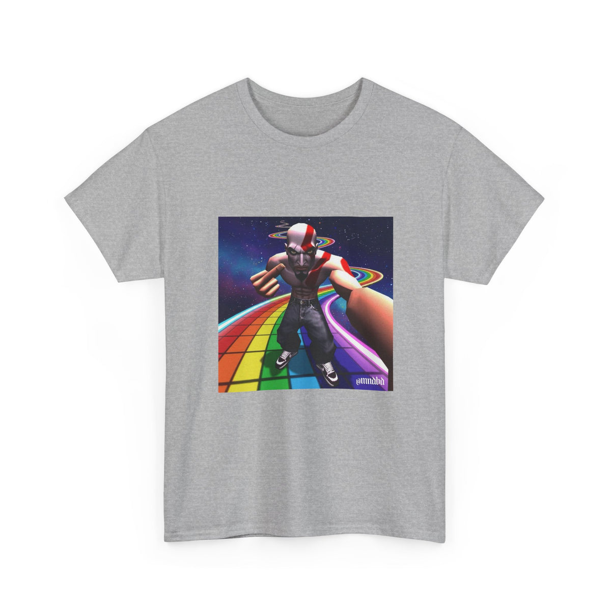 Kratos Flips Off On Rainbow Road