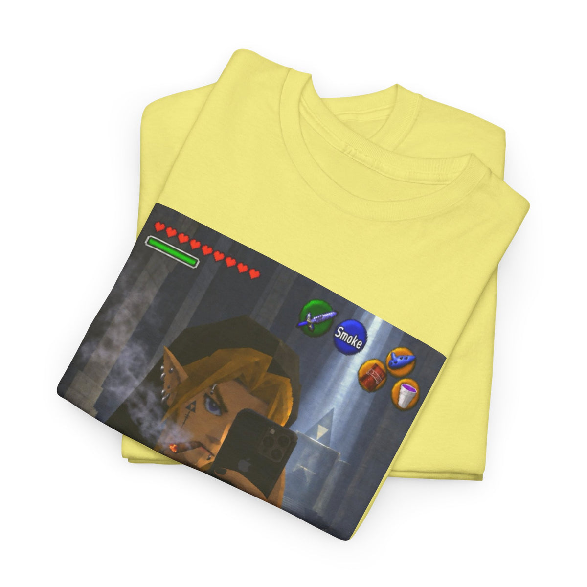 Edgy Link Smoking Selfie Tee