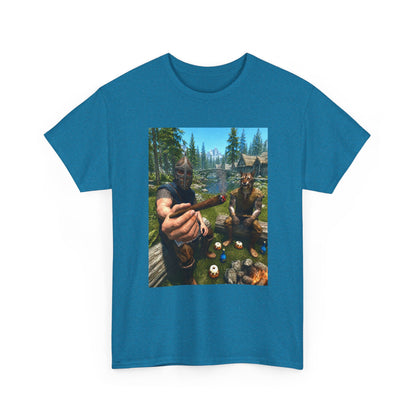 Dragonborn Khajiit Blazing In Skyrim Tee