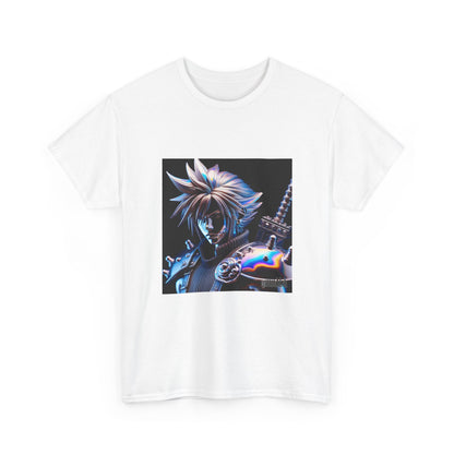 Chrome Warrior With Spiky Hair Tee