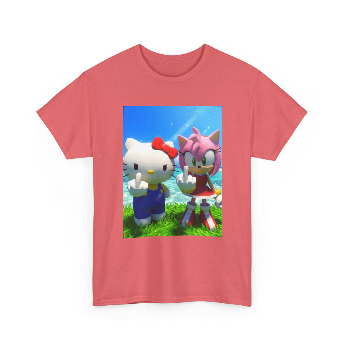 Hello Kitty And Amy Rose Flipping You Off