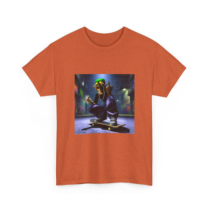 Edgy Ocarina Link Skater Flipping Off Tee