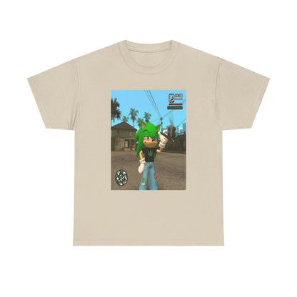 Chill Green Hedgehog Smoking Blunt Tee