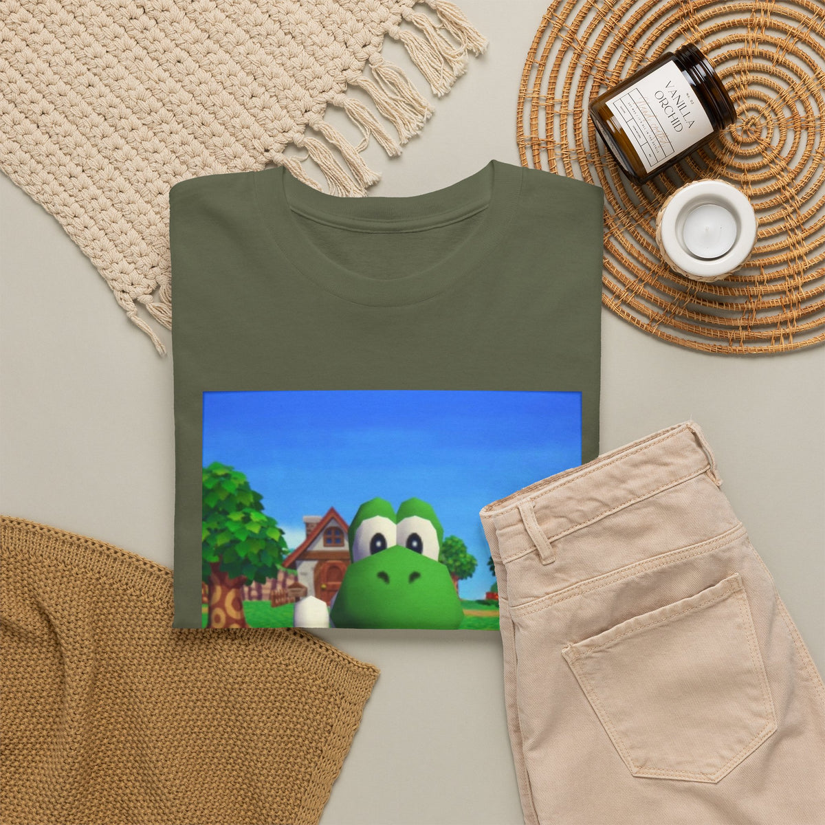 Yoshi Giving The Finger On A Tee