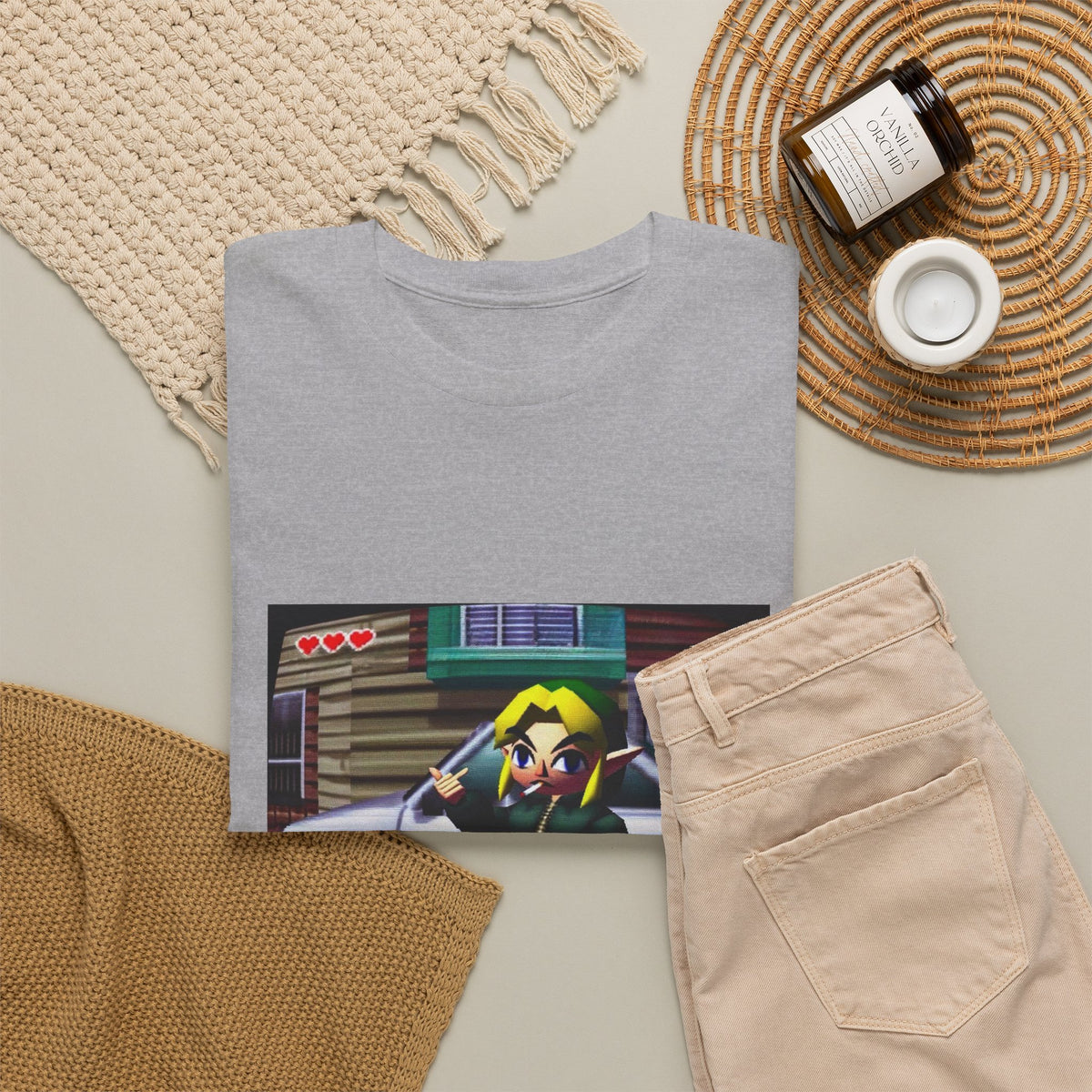 Link Smoking And Flipping The Bird Tee