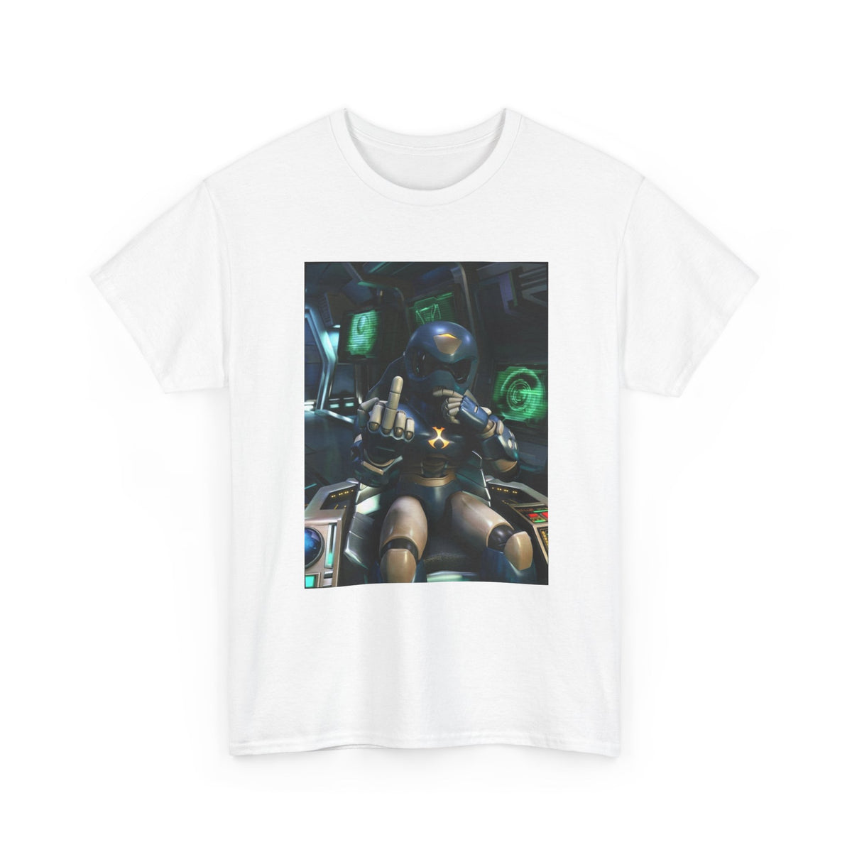 Sci-Fi Pilot Flipping The Bird Tee