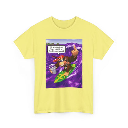 Donkey Kong Surfing Purple Wave Middle Finger