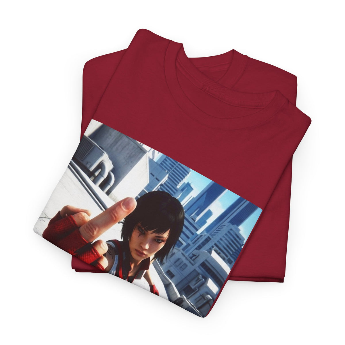 Faith Connors Flipping The Bird Rooftop Tee