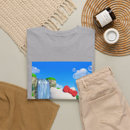 Kitty Flips The Bird Waterfall Tee