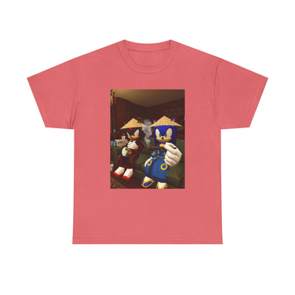 Sonic And Shadow Chilling And Smoking Tee (Design 5)