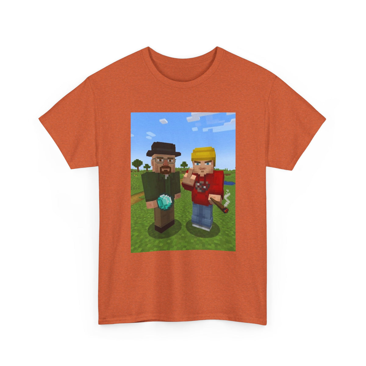 Pixelated Duo In The Green Field Tee