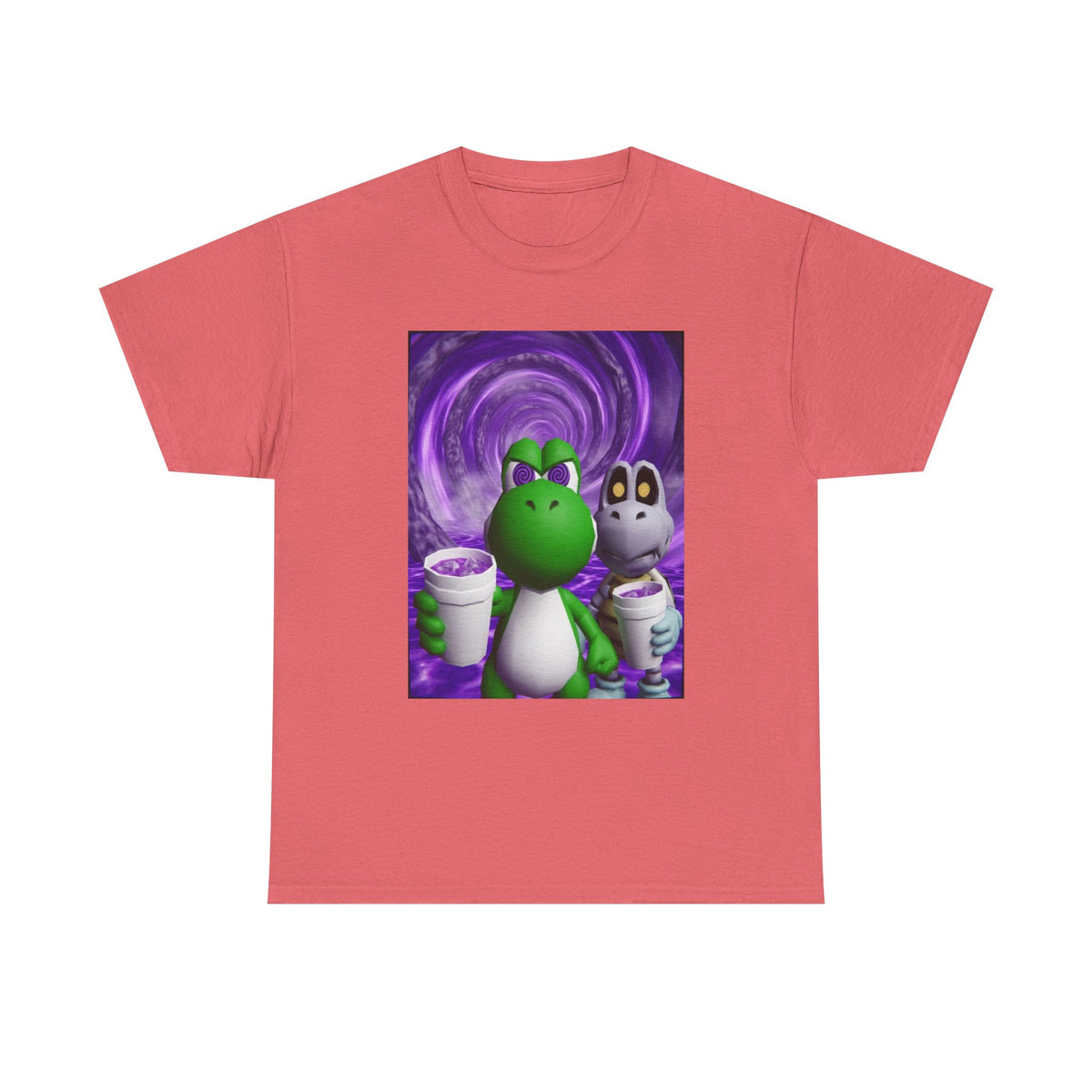 Yoshi And Dry Bones Sippin' Purple