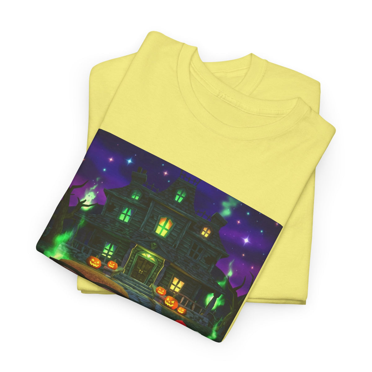 Neon Leaf Whisper Graphic Tee