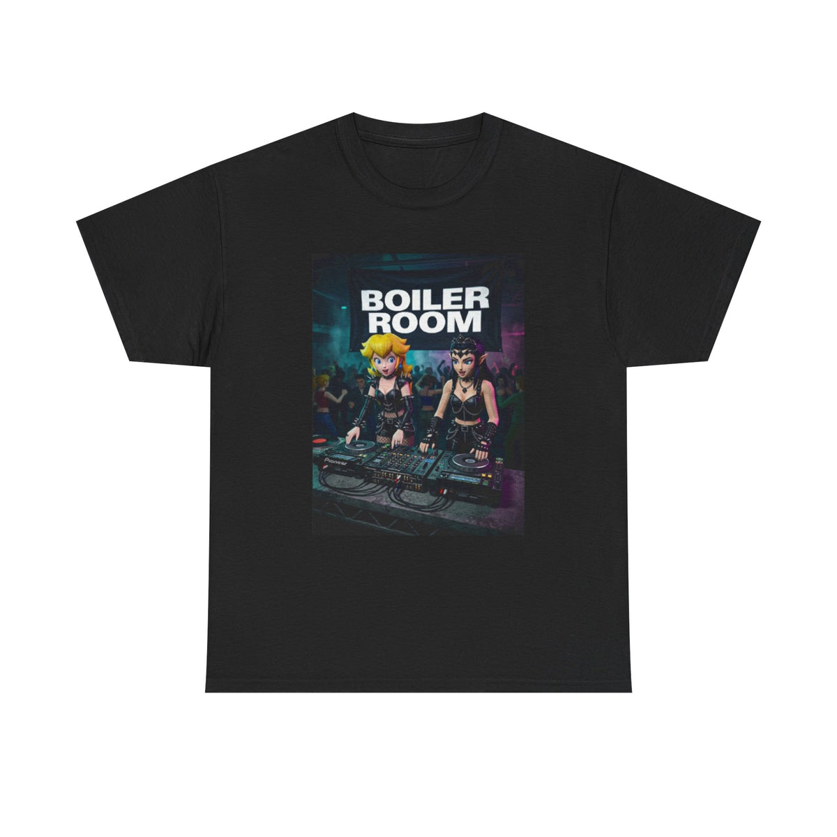 Princess Peach and Dark Peach DJing Tee