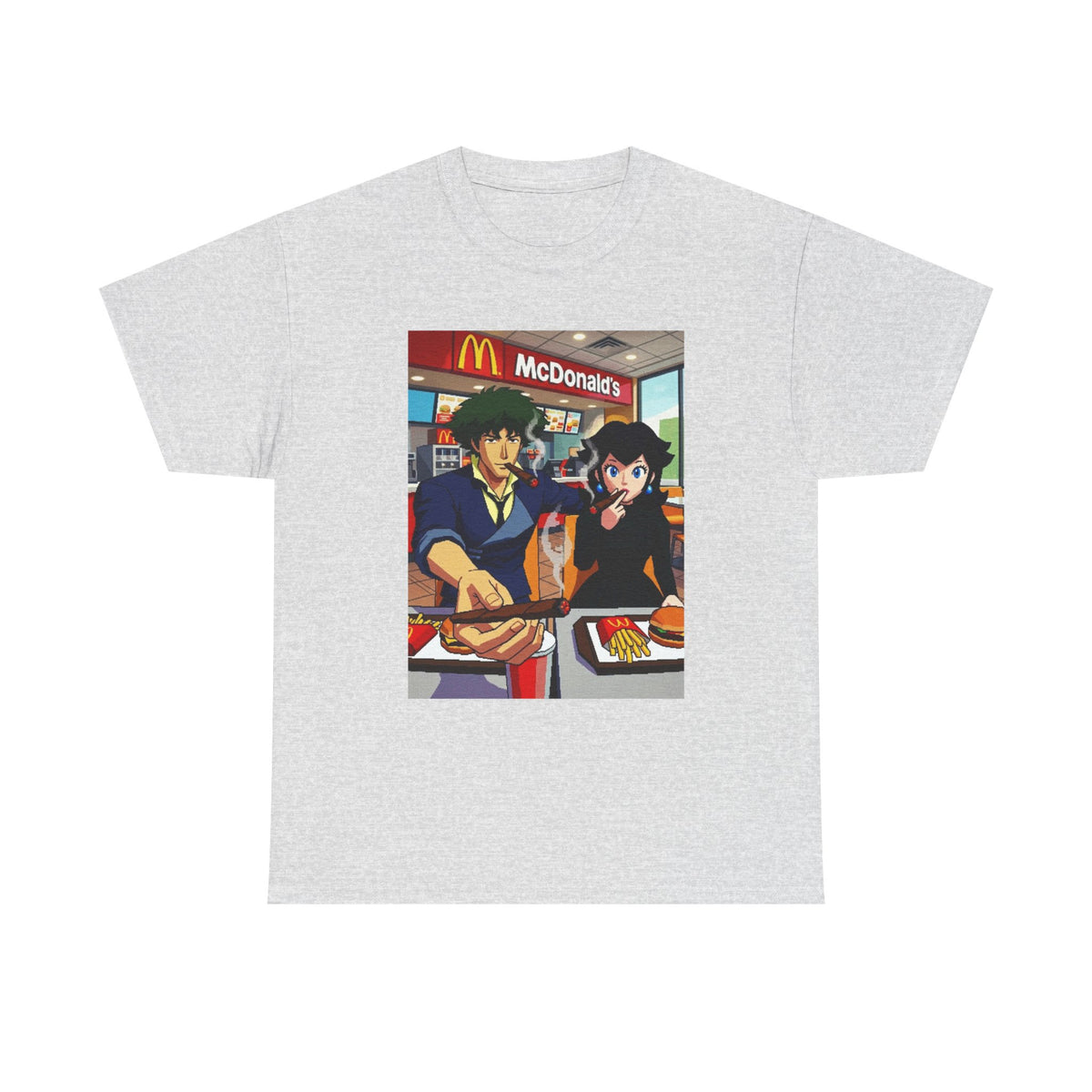 Spike and Bowsette Fast Food Smoke Session Tee