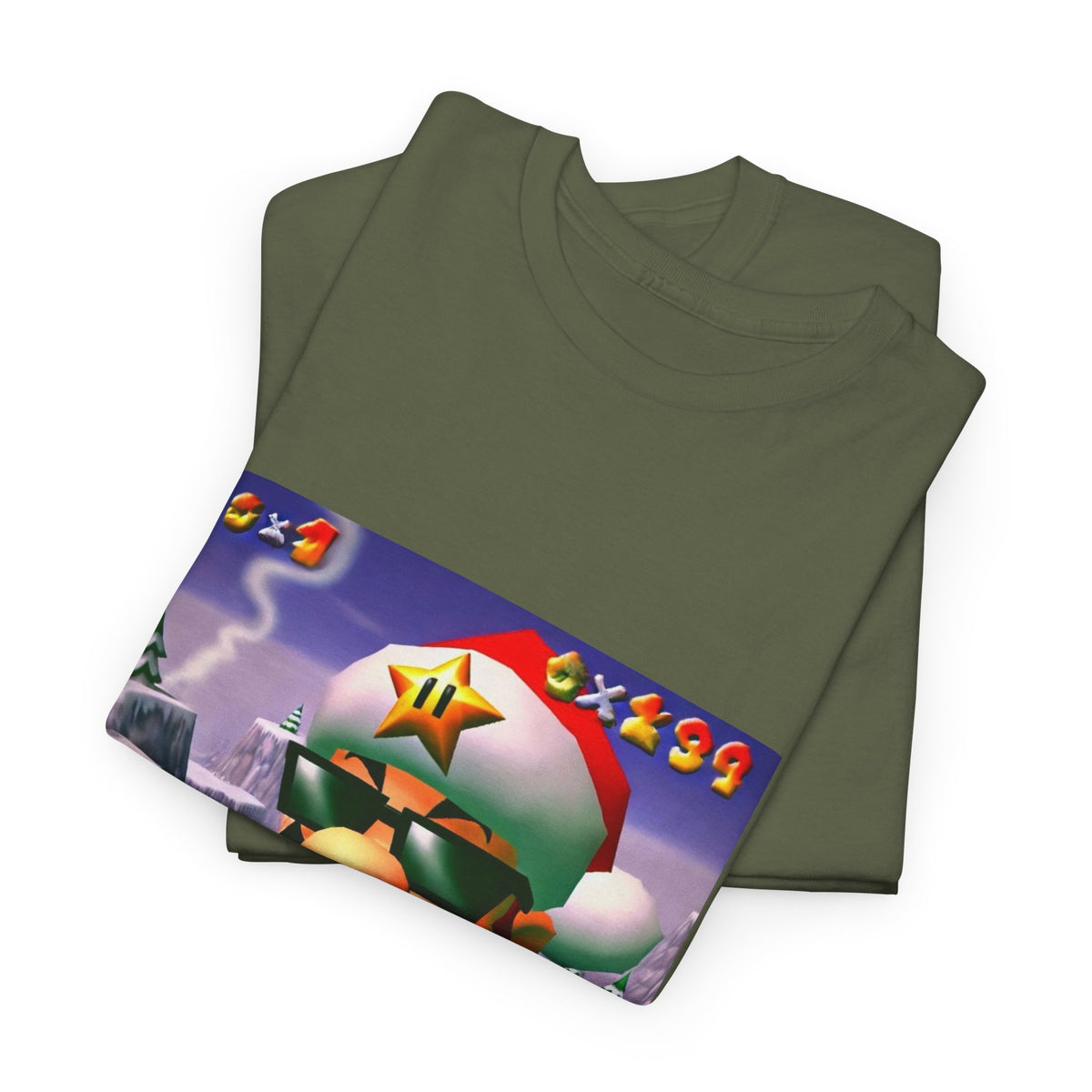 Cool Mario Santa Smoking Cigar Tee