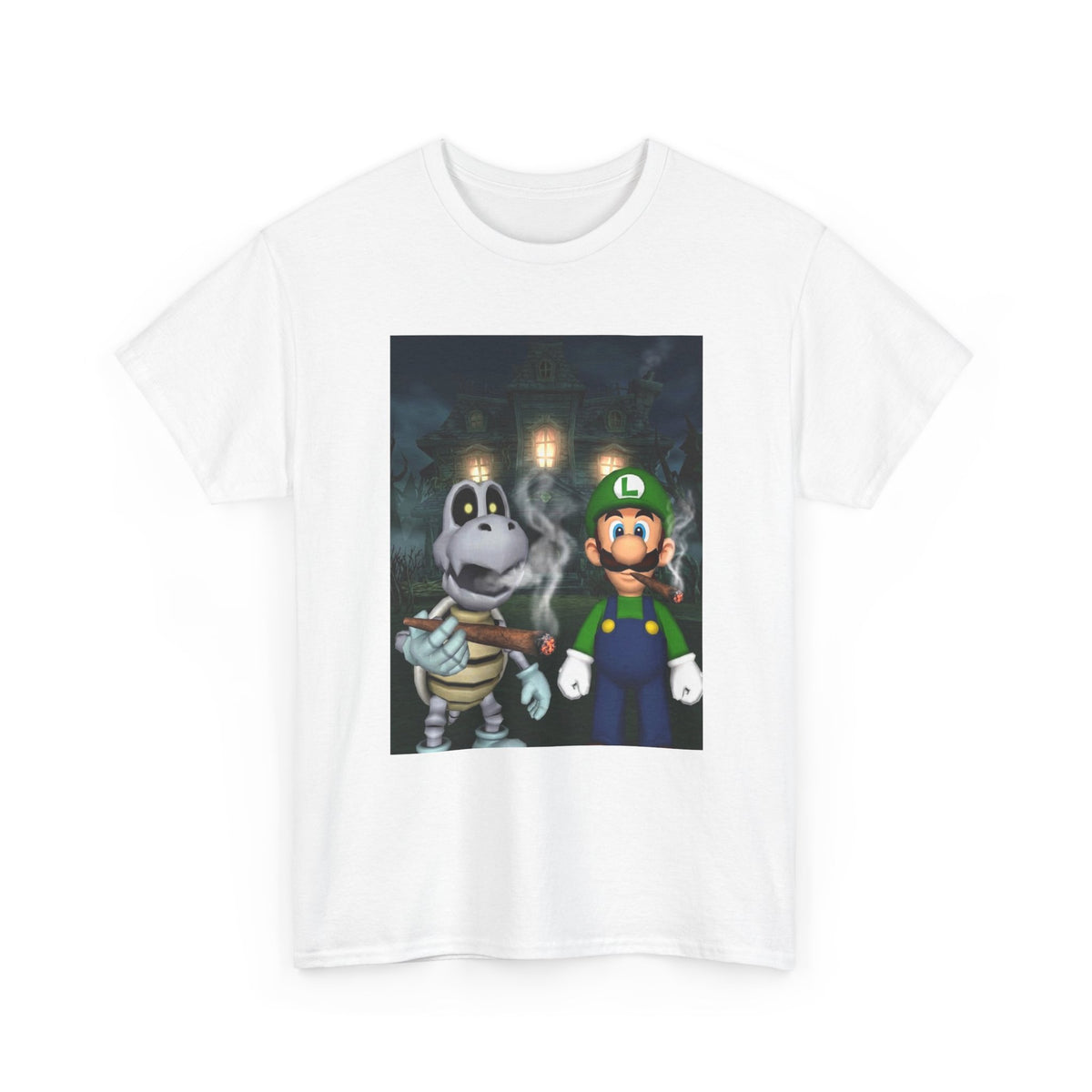 Luigi And Dry Bones Spooky Smoke Session Tee