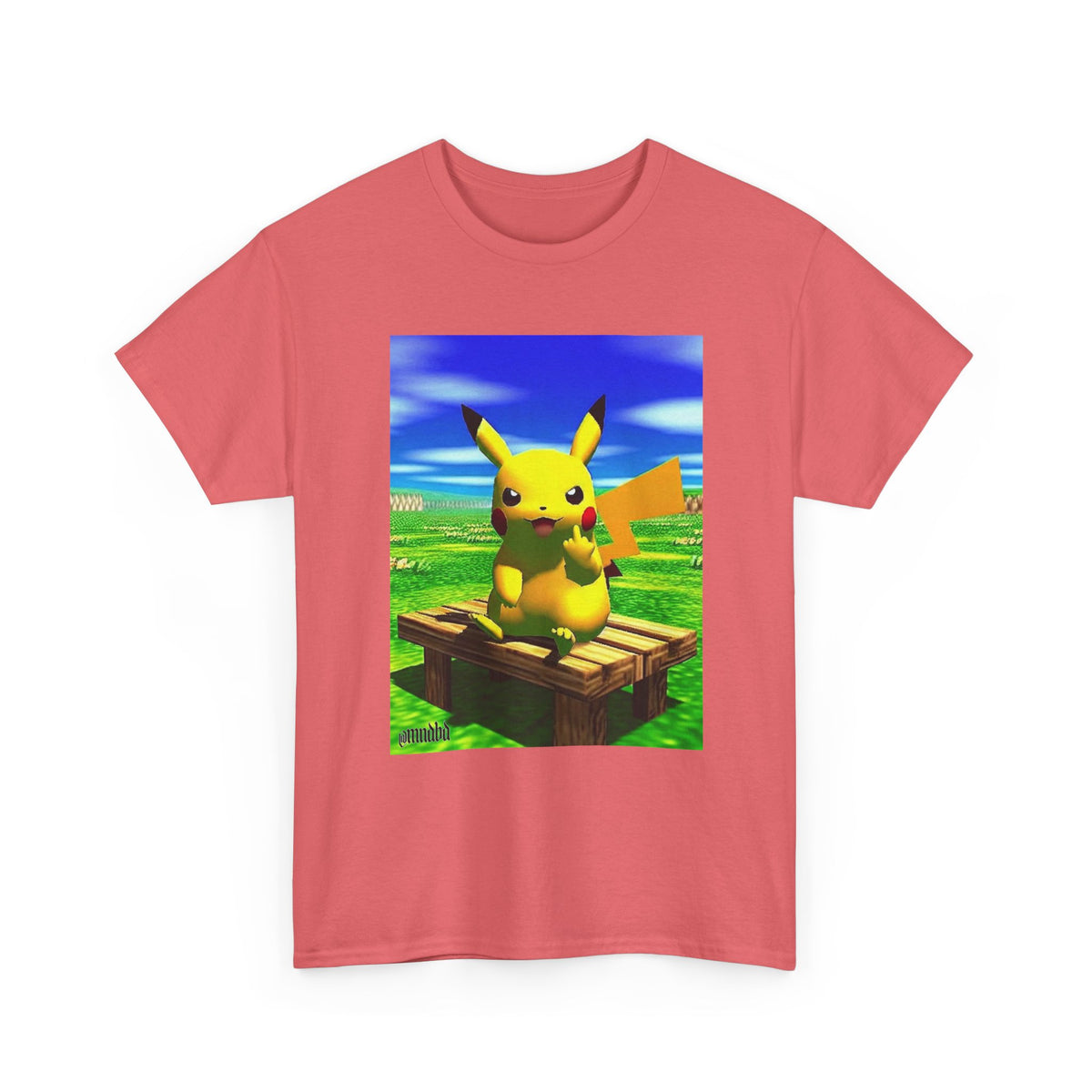Pikachu Giving The Finger On A Bench