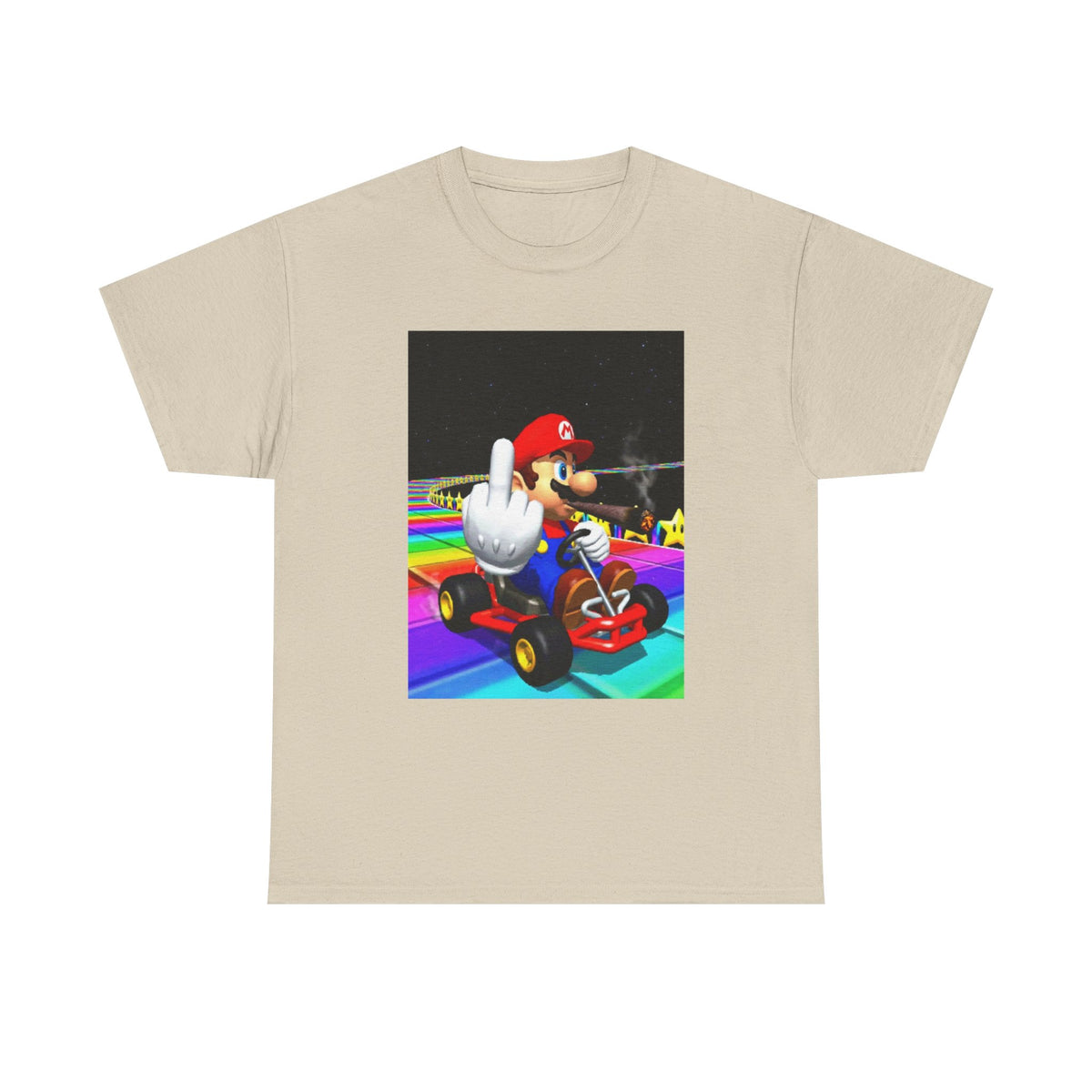 Mario Kart Smoking Blunt Middle Finger